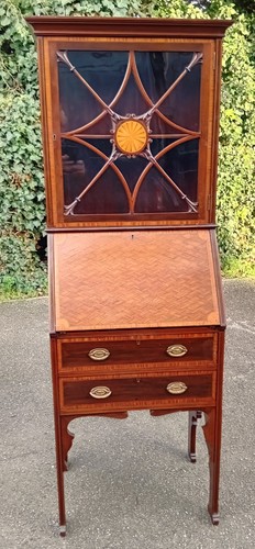 Quality satin and - , mahogany