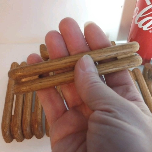 Set vintage solid oak - of,